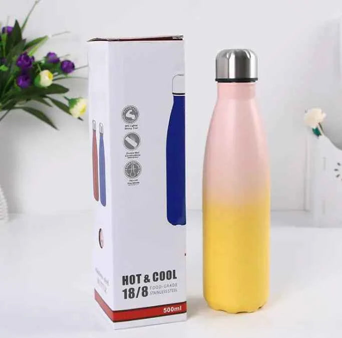 Creative Outdoor Insulated Rainbow Color Bottle
