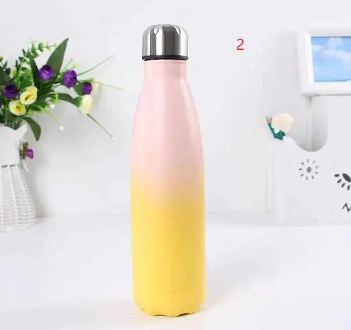 Creative Outdoor Insulated Rainbow Color Bottle