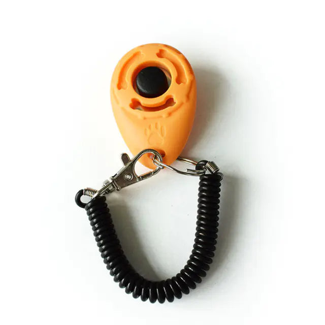 Adjustable Dog Training Clicker with Keychain Strap
