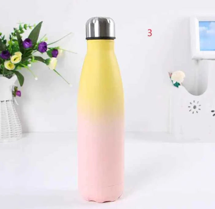 Creative Outdoor Insulated Rainbow Color Bottle