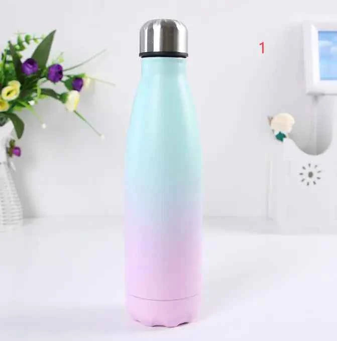 Creative Outdoor Insulated Rainbow Color Bottle