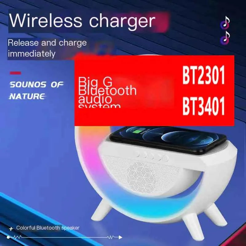 BT-3401 Bluetooth Speaker with Colorful Atmosphere Light