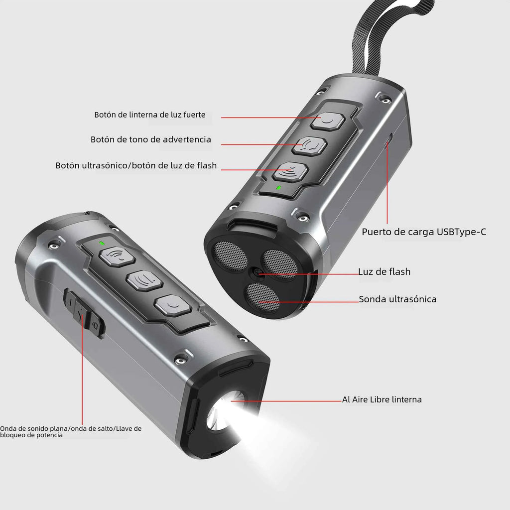 2023 Ultrasonic Dog Repeller with Flashlight Feature