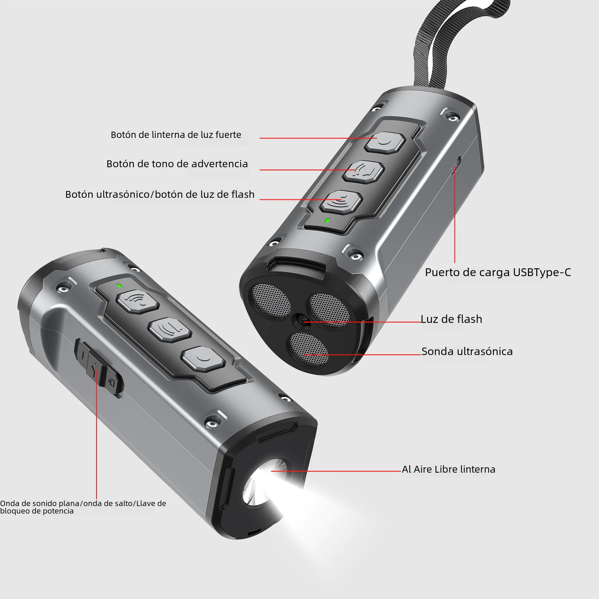 2023 Ultrasonic Dog Repeller with Flashlight Feature