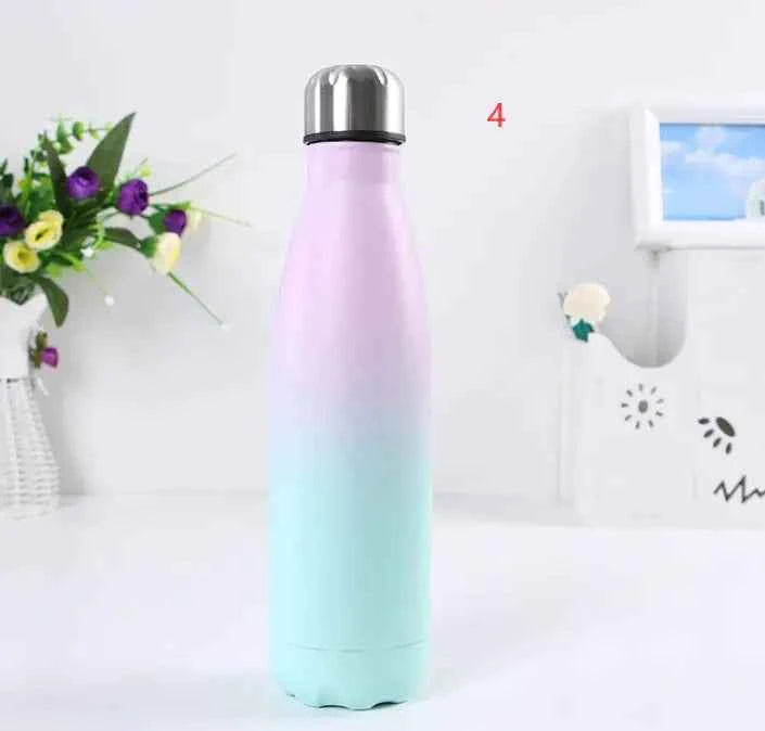 Creative Outdoor Insulated Rainbow Color Bottle